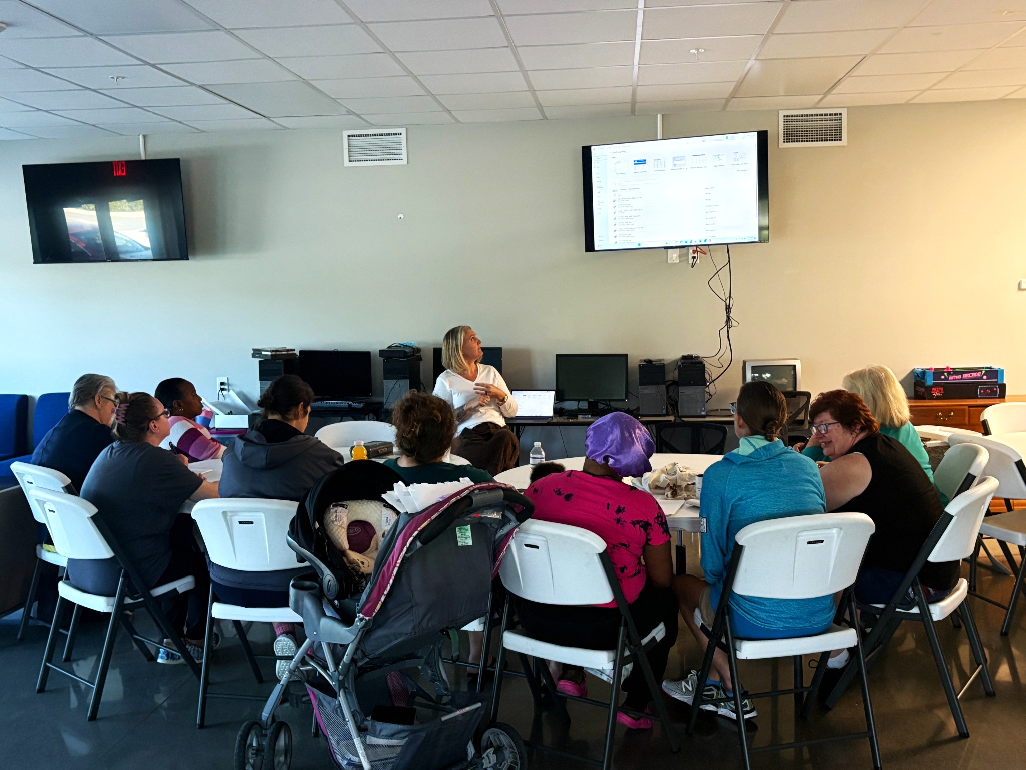 Women participating in a life skills and support session at Helen’s House, part of CITA Rescue Mission Women and Children’s Center in Melbourne Florida