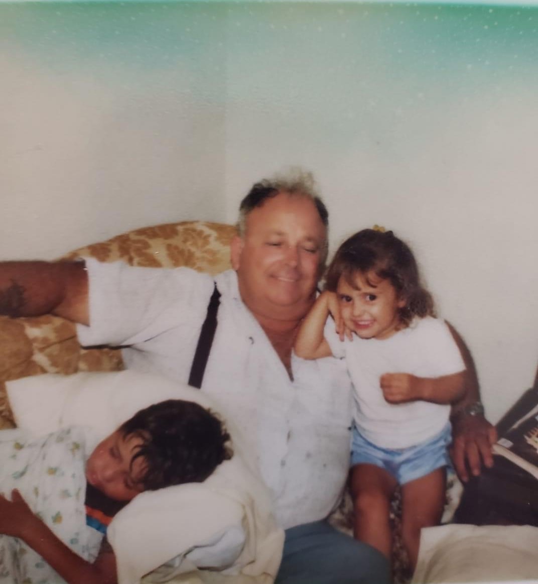 Johnny Ellison, founder of CITA Rescue Mission in Melbourne FL, pictured with his grandchildren during the early years of the mission.