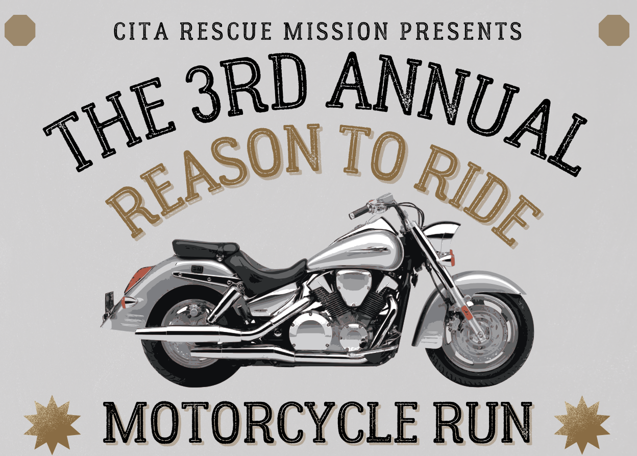 Reason to Ride motorcycle fundraiser event flyer