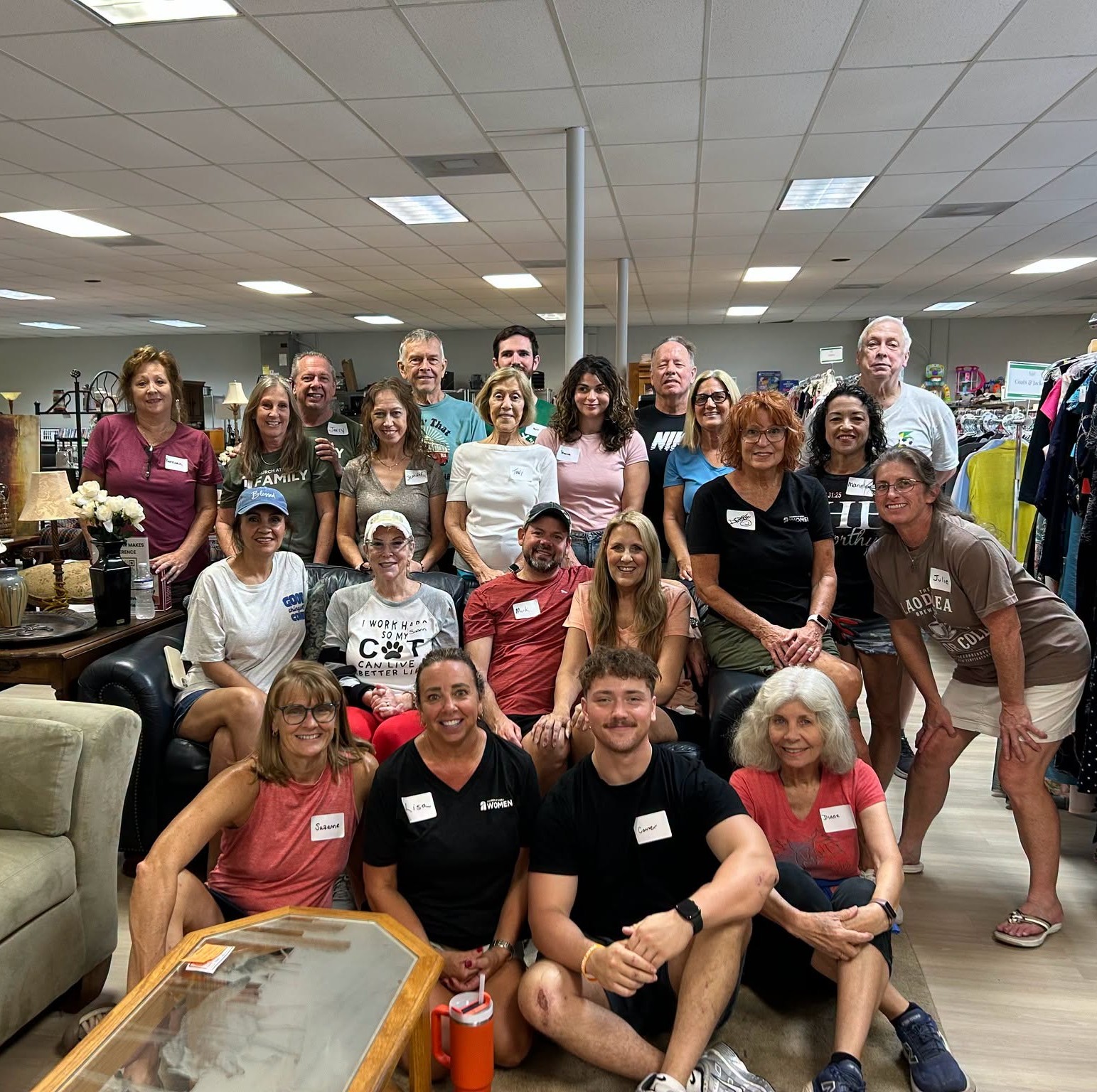 Church at Viera CAV 321 volunteers serving at Helen’s House Thrift Store
