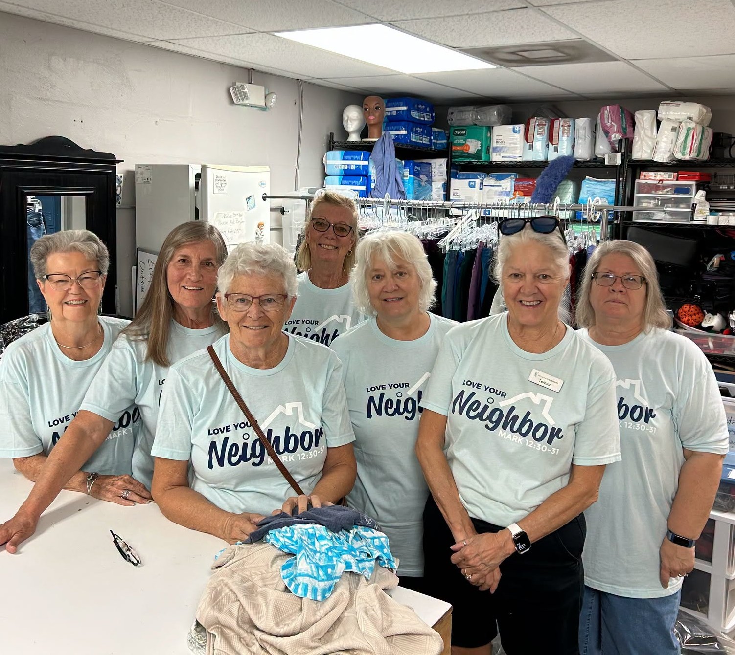 First Baptist Church Melbourne volunteers serving at Helen’s House Thrift Store