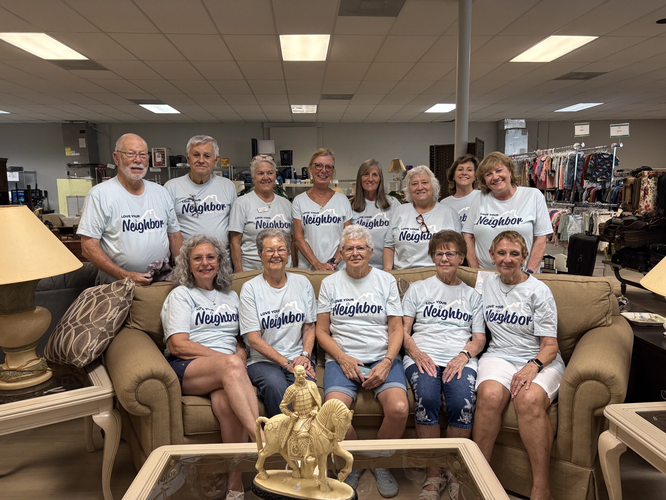 First Baptist Melbourne volunteers serving at Helen’s House Thrift Store